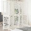 VidaXL Room Divider 5 Panels, Room Separator, Privacy Screen, Living Room Bedroom Screen, White Wood 358742