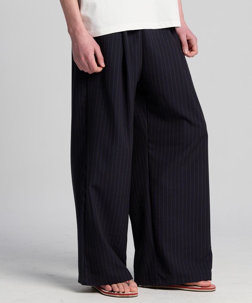 TENER St Striped Open Wide Pants Navy
