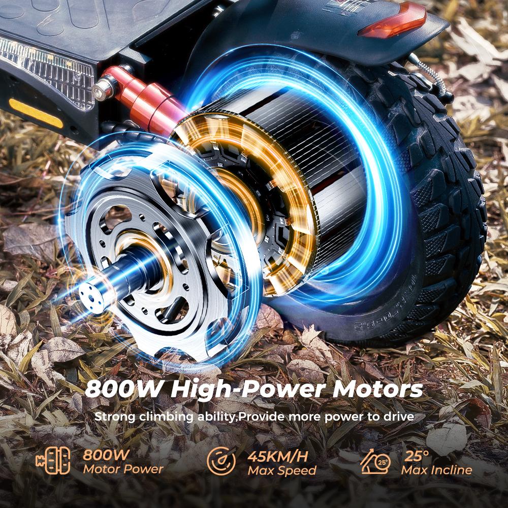 iScooter Electric Scooter IX4 800W 15Ah Powerful 10 Inch Off Road Tire Range 40-45km Speed 45km/h