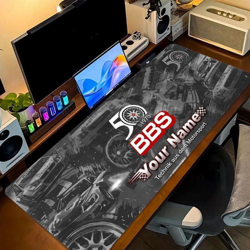Bbs 50Th Anniversary Custom Name Large Size Mouse Pad Gaming Table Cushion Nonslip Laptop Tablet Big XXL Mat Mini PC Playmat With Lock edge