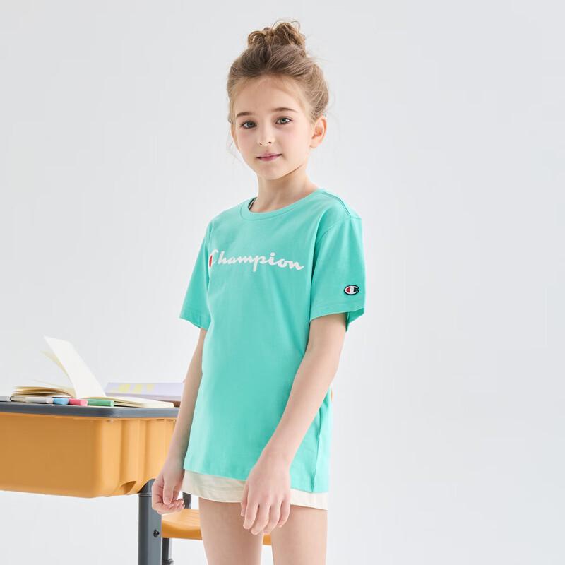 Champion Kids  2025 Summer Cotton Short-Sleeve T-Shirt S