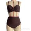 New Women's Vintage Bikini Cross Split Swimsuit Piece Swimsuit