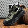 Plus-Size Men's Fleece-Lined High-Top Winter Snow Boots, Non-Slip, Wear-Resistant Martin Style.