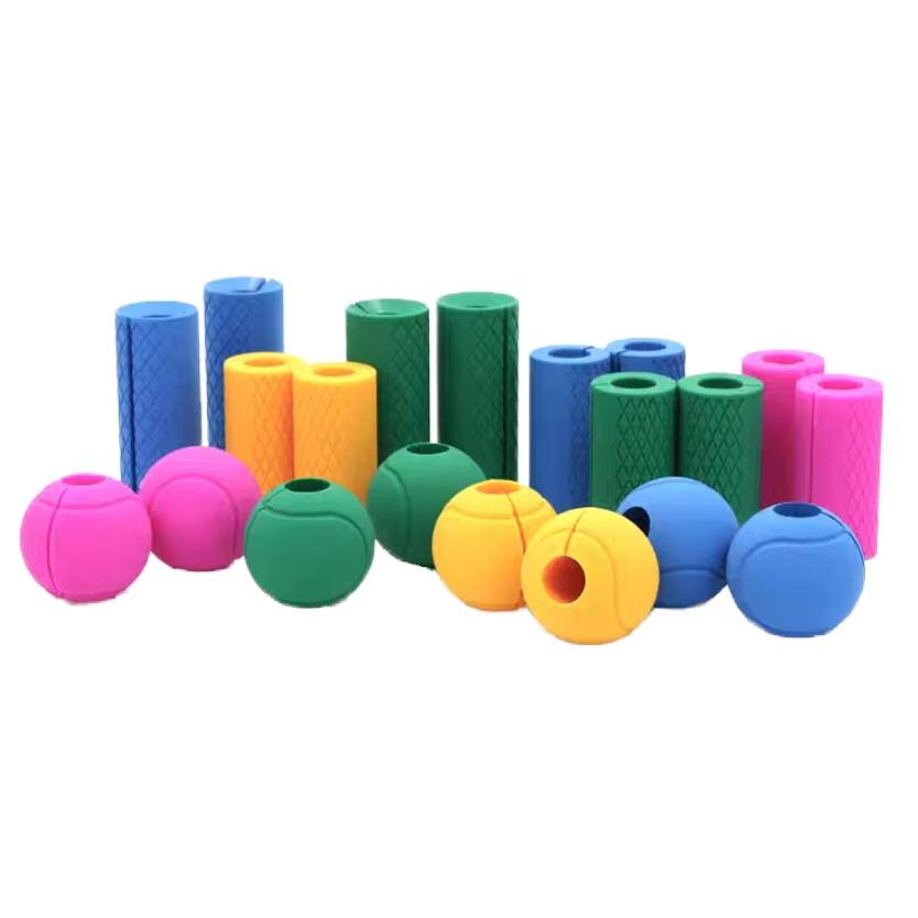 Dumbbell Thick Bar Handles Pull up Weightlifting Support Barbell Grips 10*5cm чёрный