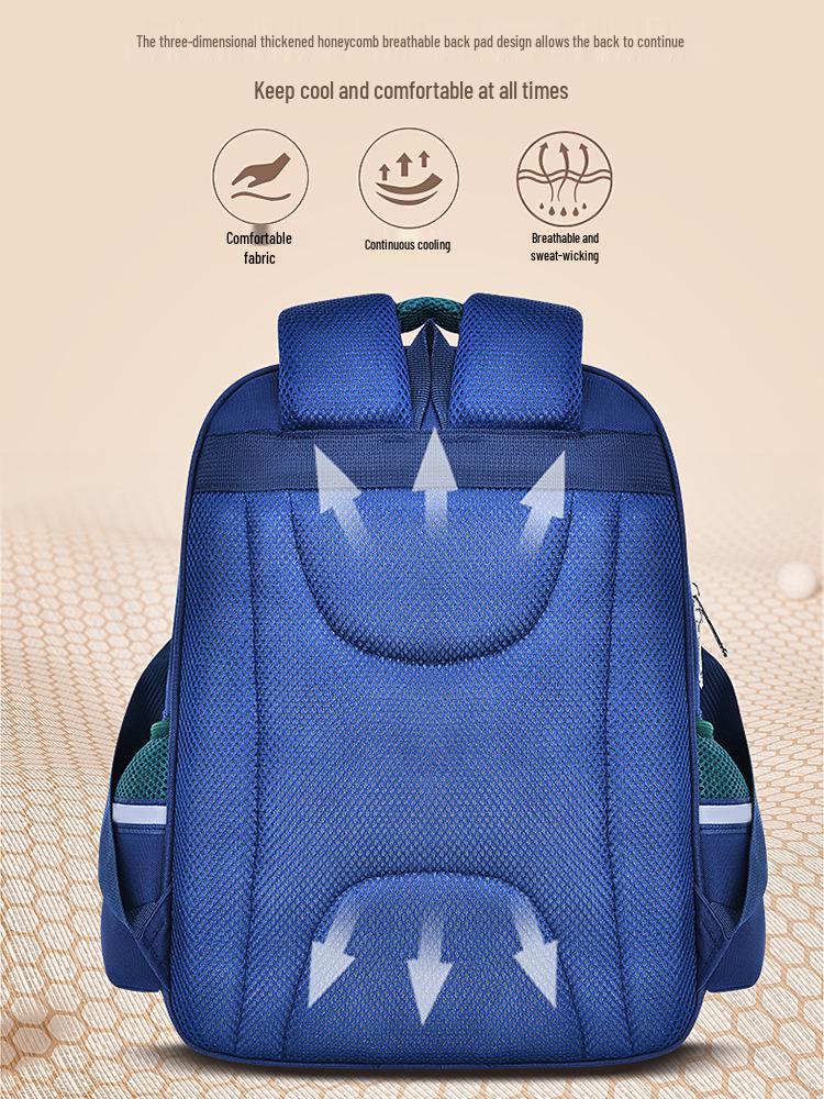 British Style Primary School Backpack for Boys & Girls, Grades 1-6 - Lightweight & Spacious