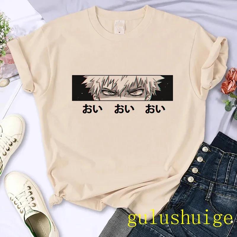 Japanese Anime My Hero Academia T Shirt Women Boku No Hero Academia Manga T-shirt Bakugou Himiko Toga Graphic Tees Tshirt