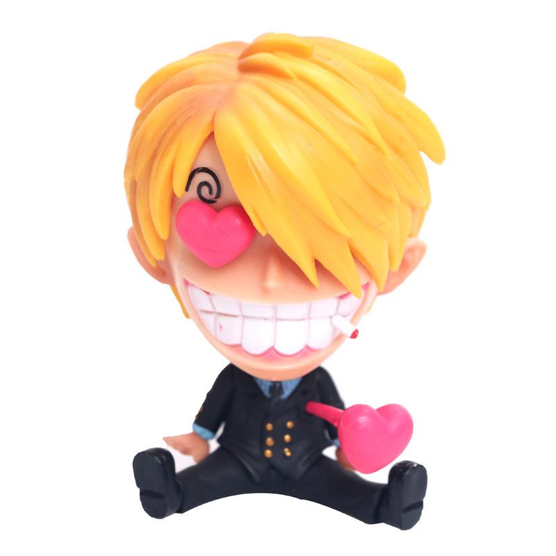 

FigureCrazy One Piece FRANKY Q Laughing Out Sitting Cute Ver. PVC Action Figures OP Luffy Zoro Nami Brook Chopper Usopp 10cm