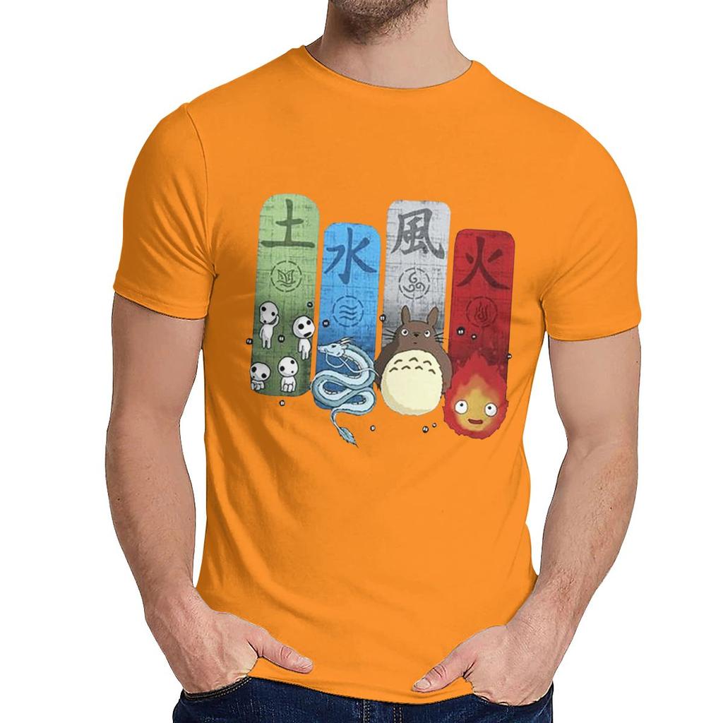 Comfortable Princess Mononoke Totoro Spirited Away T Shirt Men Summer Young Style Classic O Neck Homme