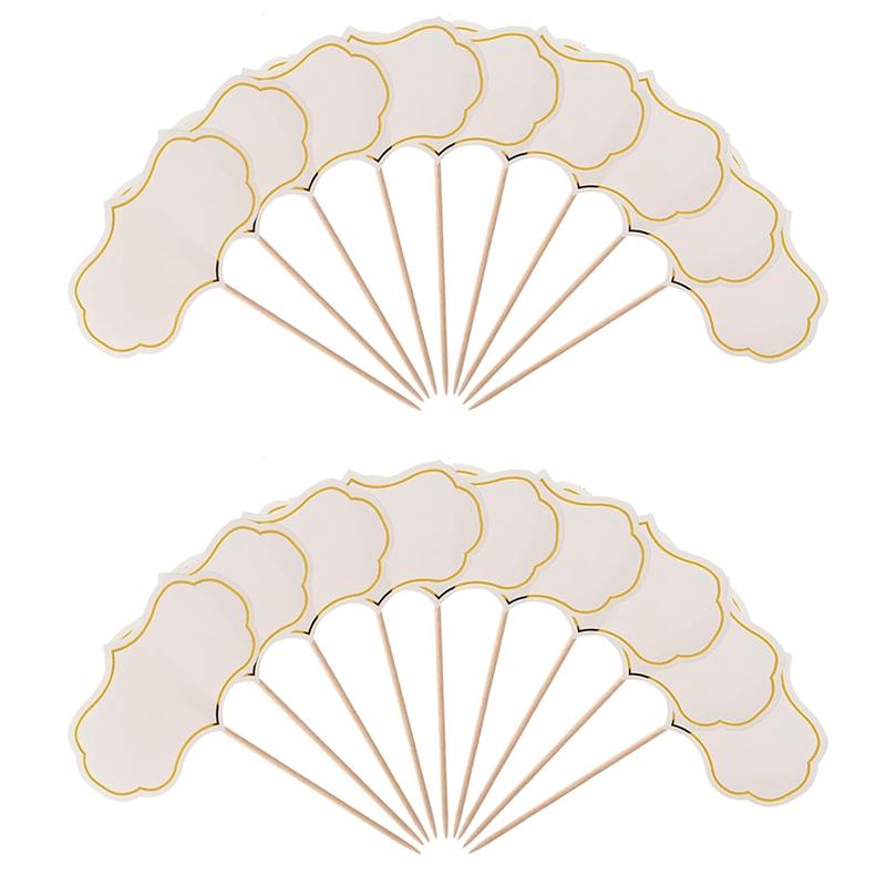 

M-Modern-50 шт. Топперы для кексов на грифельной доске, шпажки, этикетки для шведского стола на доске для закусок, бирки для еды, пустые флажки на зубочистках, таблички для закусок B XS（old） белый