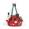 Christmas Gift Basket Braided Rope Basket with Handles Large Capacity Toy Organizer Cute Xmas Basket for Festive Gifts Home Storage