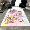 Cartoon Mermaid and Sea Creatures Rug Floor Mat for Living Room or Bedroom Soft and Comfortable Carpet a Gift for Birthday and Holiday.
