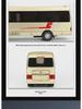 1/32 Scale Alloy Bus Model Toy with Sound and Light - Pull Back Action, Cake Decoration 