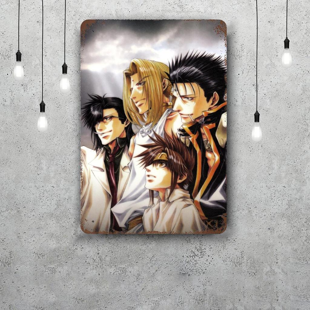 saiyuki Decor Vintage Metal Signs Tin Signs Captain Poster Decor for Bar Pub Club Man Cave Wall Decoration