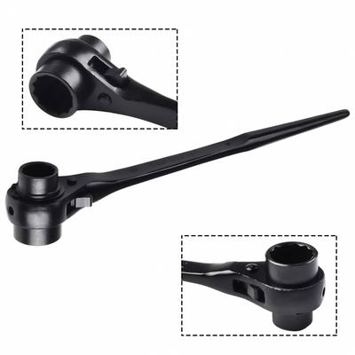 Ratchet Wrench 240-415mm Length Black For Car Maintenance