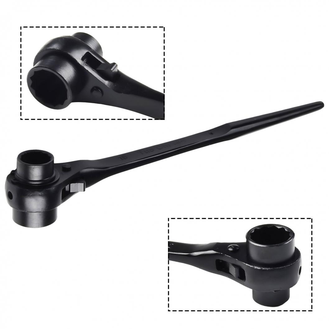 

Ratchet Wrench 240-415mm Length Black For Car Maintenance 19-22mm
