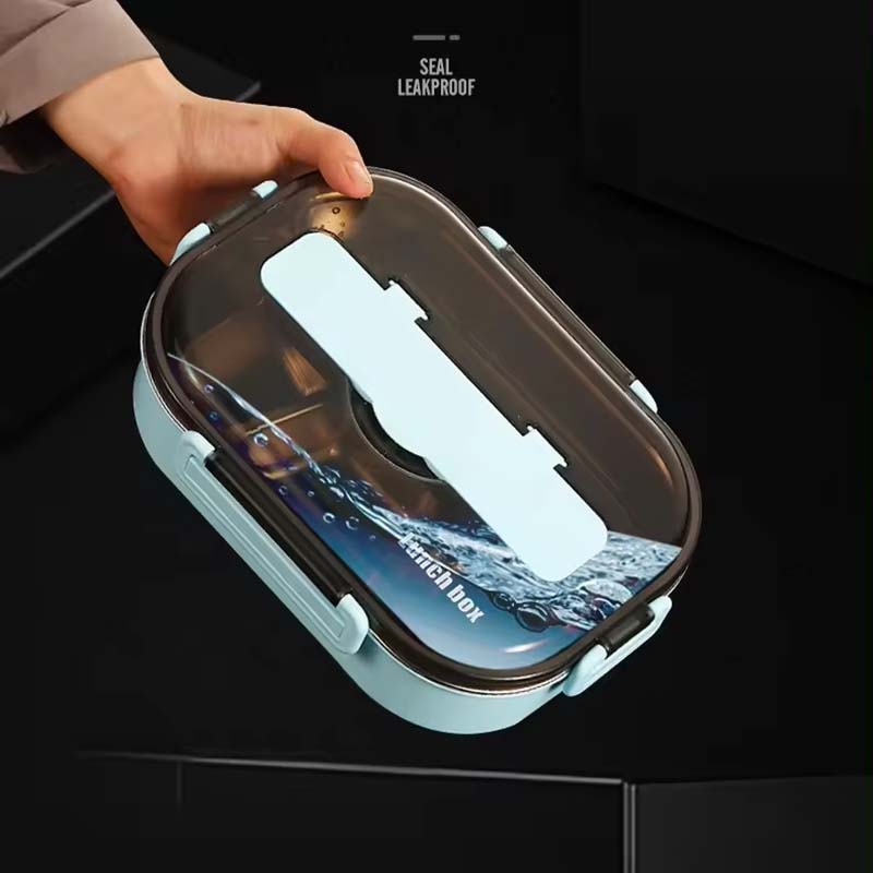 Stainless Steel 304 1300ml Environmentally Friendly and Insulated Children's Lunch Box with 3 Compartments