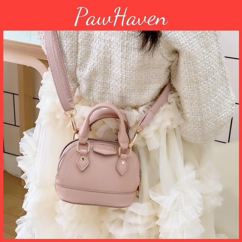 Versatile Solid Color Small Shell Shoulder Bag No Lining Casual Daily Outings