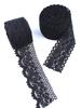Black Pure Cotton Lace Trim for Clothing and Curtains