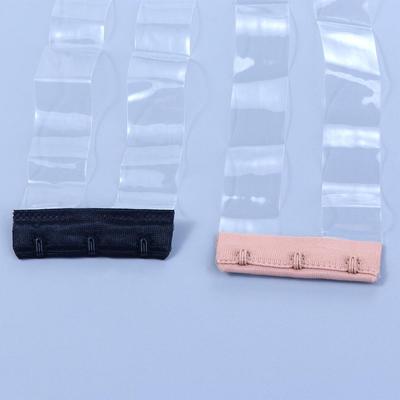 Non Slip Invisible Women Solid Color Elastic Band Transparent Bra Extender Extension Buckle Bra Accessories Bra Buckle