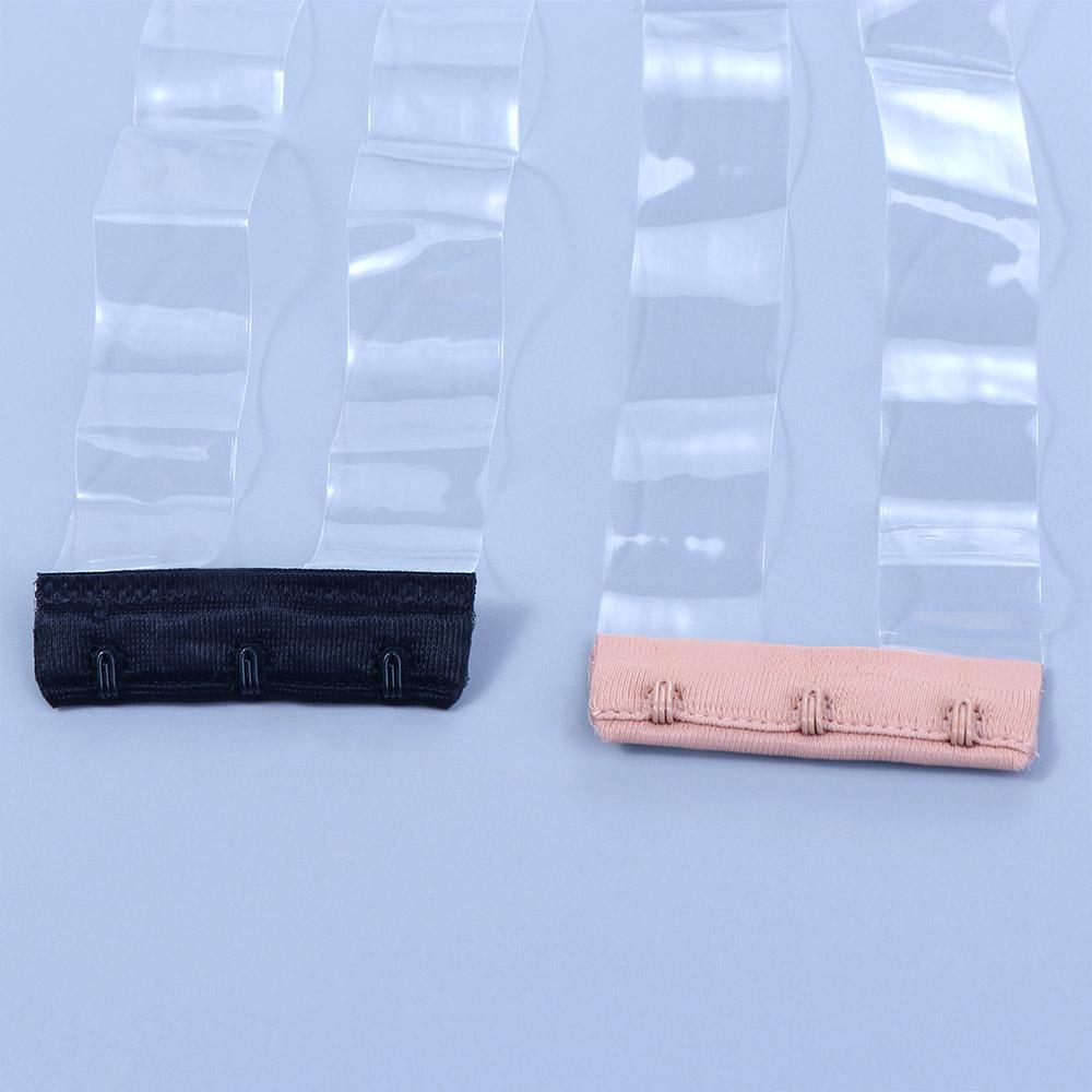 Elastic Band 3 Hooks Women Bra Accessories Transparent Bra Extender Extension Buckle Bra Buckle