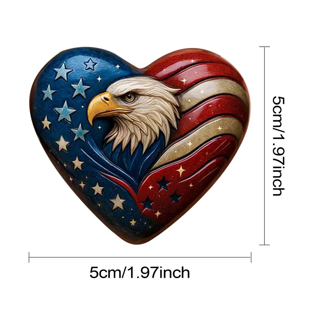 

Heart Decorations For Home Flag Eagle Mini Hearts Keepsake Flag Eagle Decoration Patriotic For Shelf Table Bedroom TV Cabinet