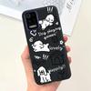 For LG K52 Q52 2020 Phone Case Soft Matte Silicone Capa For LGK52 LGQ52 2020 Funda Goothic Style Cartoon Back Cover Cute Pattern