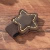 Magnetic Faux Leather Bookmark Cute Star Shaped Page Clips Strong Magnet Bookmark Clip for Reading Lovers Women Men