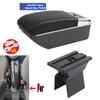 For Ford Fusion Armrest box For Ford Fiesta Mk5 Car armrest box Central storage Box Retrofit with USB Car Accessories