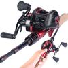Kombinace rybářského prutu a navijáku 1,8 m/2,1 n Baitcasting Rybářský prut s 17+1 BB baitcasting navijákem pro cestovní rybaření