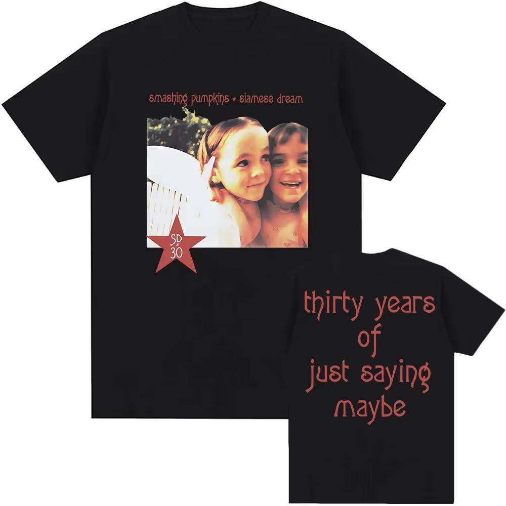 Smashing Pumpkins Siamese Dream Album Graphic T Shirts Unisex Y2K Gothic Round T-shirt Breathable Streetwear Short Sleeve Casual Tees