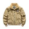 Winter Men's Fleece Cargo Jacket Top Men's Flight Suit Plus-size Coat Men