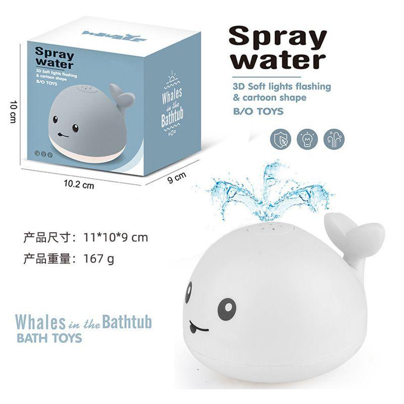 Whale Water Spray Bath Toy With Led Lights For Safe And Fun Bath Time