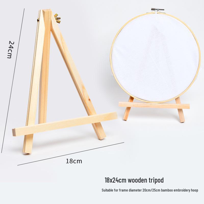 Children's Tie-Dye Embroidery Kit: Bamboo Hoop, Blue Wall Pendant