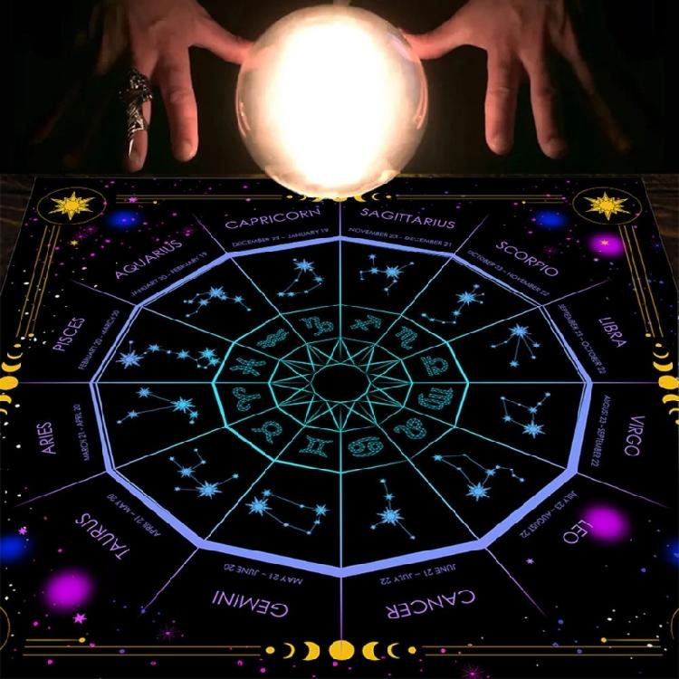 23x23In Board Game Card Magician Daily Pad Tarot Tablecloth Rune Divination Altar Tarot Patch Table Cover Table Cloth