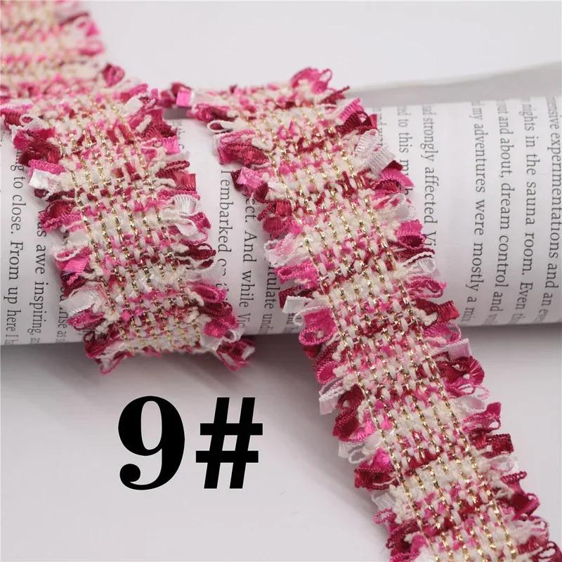 45 Yards Trim Vintage Embroidered Lace Sewing Lace Ribbon Fabric Handmade Costume Dress Sewing Trimmings Wedding Decoration