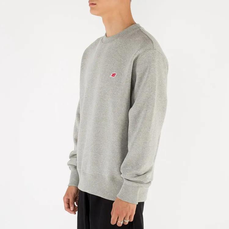 New Balance Sweatshirt Fall Unisex Gray (Unisex) Sweatshirts MT21541 AG