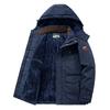 Men's Warm Cotton Jacket with Thick Velvet, Medium To Long Length Jacket, Outdoor Casual Jacket, and Assault Jacket