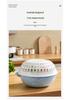 Double-Layer Round Drain Basket: Kitchen Plastic Rice & Vegetable Washing Basin