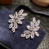 European and American Light Luxury Style Earrings, Women's Horse Eye Flower Design, High-end Dress Fashion Accessories Wholesale
