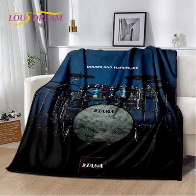 Instrumentos Musicais Kit de Bateria Conjunto de Bateria Manta, Manta Macia para Casa Quarto Cama Sofá Piquenique Viagem Escritório Cobertura Presente para Criança