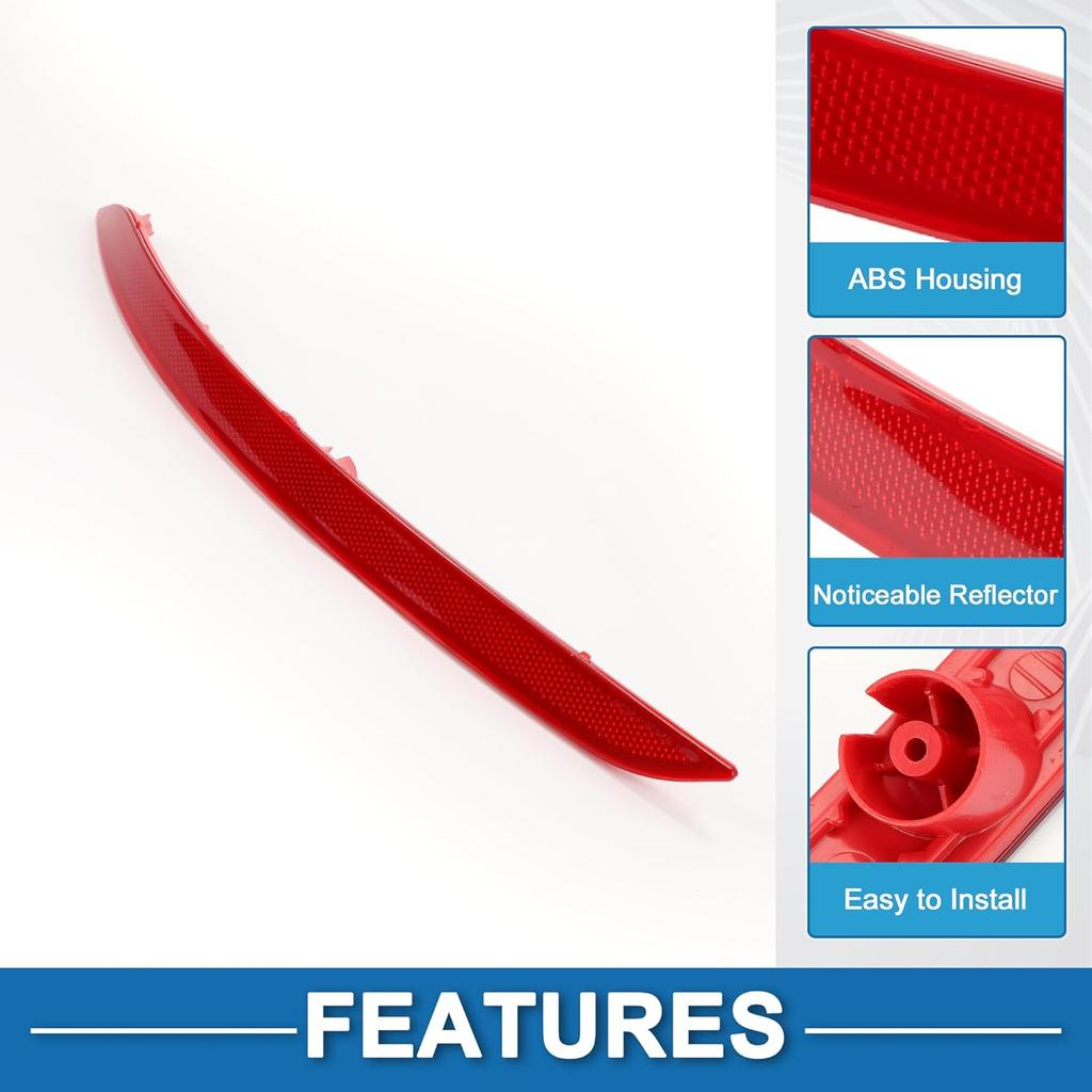 Rear Right Side Bumper Reflector No.92406F2000 Bumper Reflector Side Marker for Hyundai Elantra 2017-2018 Red