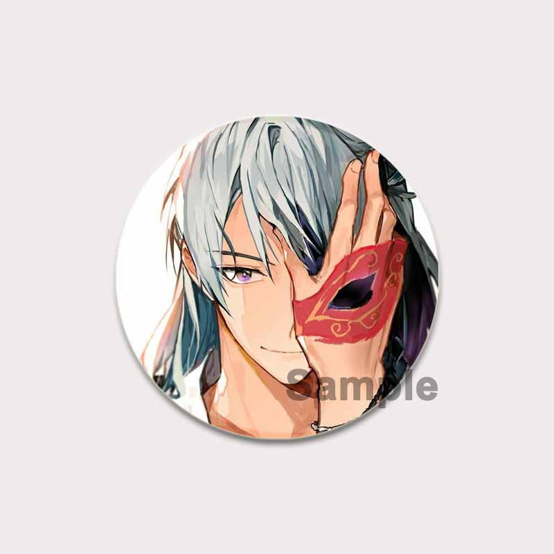32/44/58mm Anime Ensemble Stars Pin Cartoon Figure Wataru Hibiki Brooch Creative Cute Art Badge for Backpack Decor Fans Collection Gifts