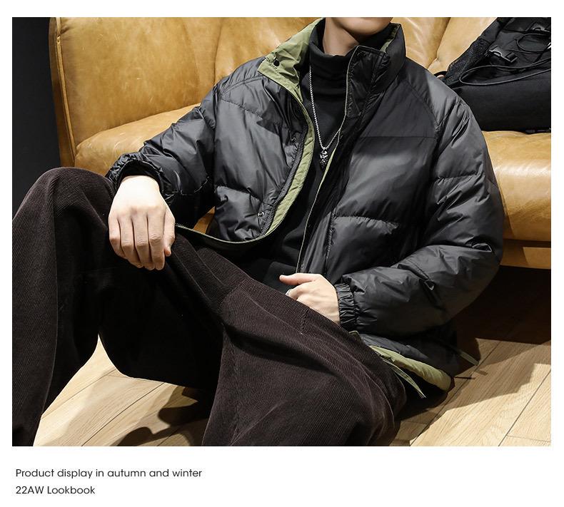 Herren Trendige Winter Kurze Daunenjacke 2025 - Verdickter Baumwollmantel