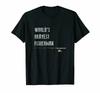 World's Okayest Fisherman Funny Fishing Angler Gift T-Shirt 100% Cotton O-Neck Short Sleeve Cas