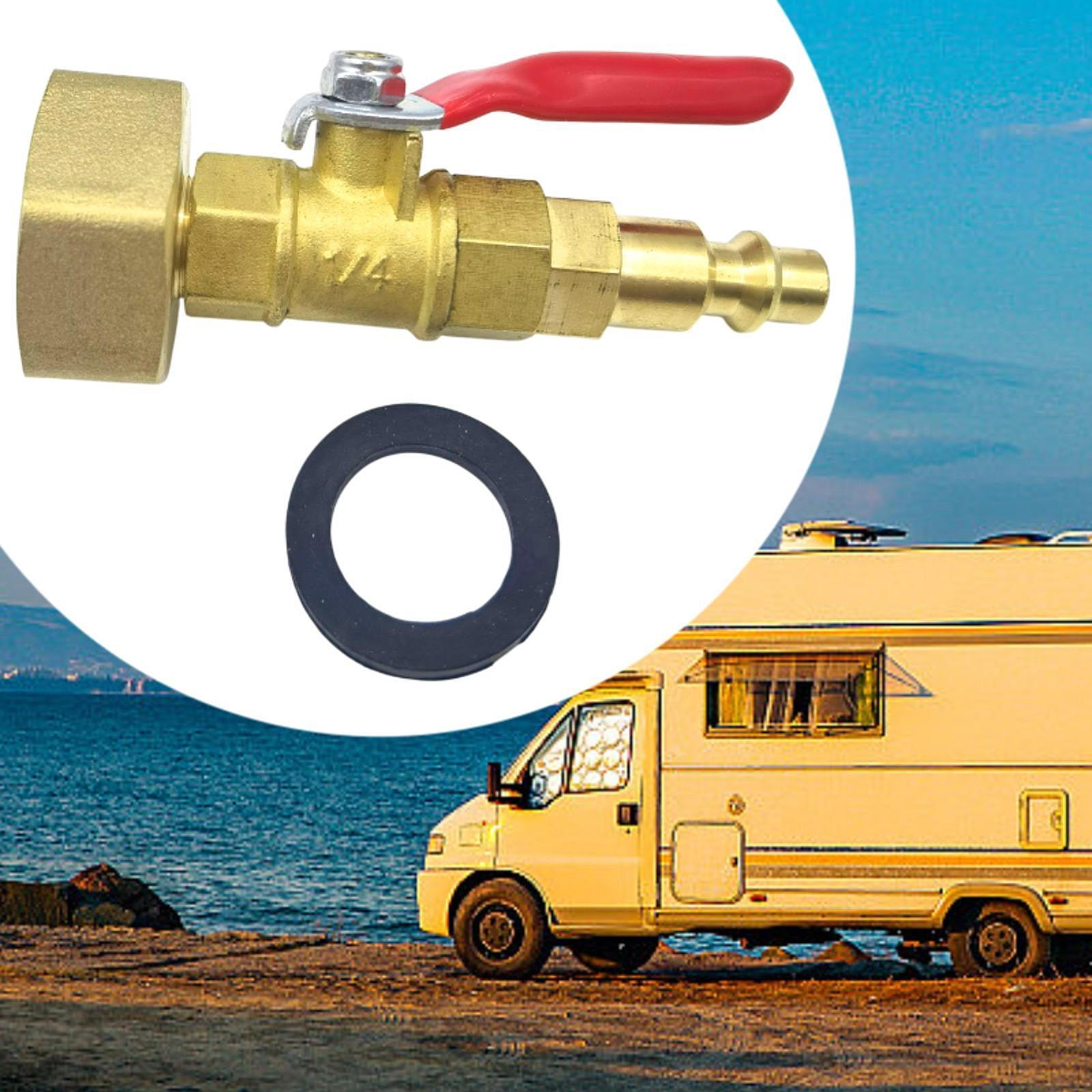 

Адаптер для продувки автофургона для подготовки к зиме с быстроразъемным соединением 1/4 дюйма и садовым шлангом 3/4 дюйма 1 Internal Thread