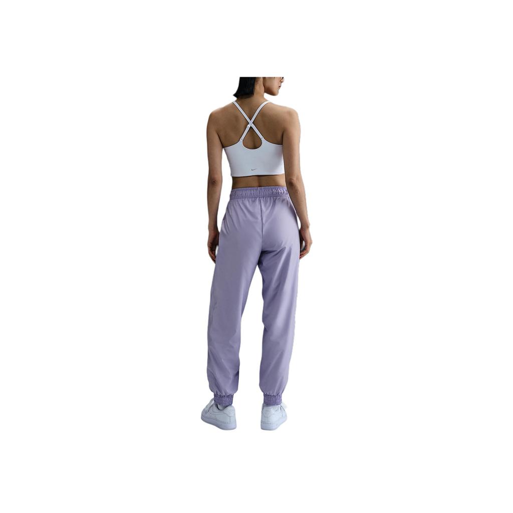 Nike Solid Color Mid-Rise Loose Fit Jogger Pants Women bottoms Light-Purple FV7661-533