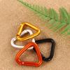 Hiking Camping Triangle Aluminum Zinc Zinc Alloy Metal Outdoor Carabiner Keychain Buckle Hook