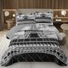 Eiffelturm Tagesdecke Vintage Paris Stadtlandschaft Quilt-Set Doppel-/Queen-Größe, Weiche Leichte Wendbare Tagesdecke für Mädchen Frauen