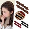 2Pcs/Set Elegant Velvet Barrettes Women Ponytail Hairpin Hair Clip Girls Black Red Ribbon Hair Clip Fashion Hair Accessories
