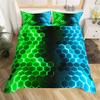 Honeycomb Duvet Cover Set Pink Geometry 3D Printed Bedding Set Polyester Cool Style Double Queen King Quilt Cover For Boys Adult